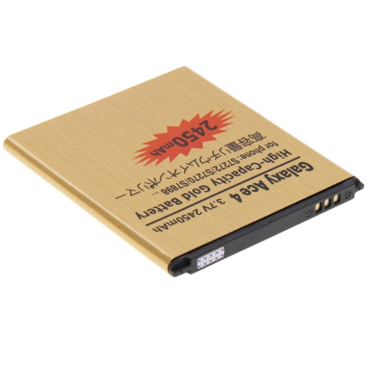Batterie de remplacement professionnelle haute capacité 2450 mAh pour Galaxy Ace 4 / S7272 / S7270 / S7898, S7272 Gold 2450 mAh
