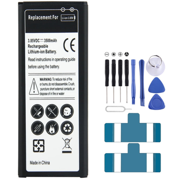 Batterie Li-ion rechargeable pour Galaxy Note 4 / N9100, neutre, 3 500 mAh