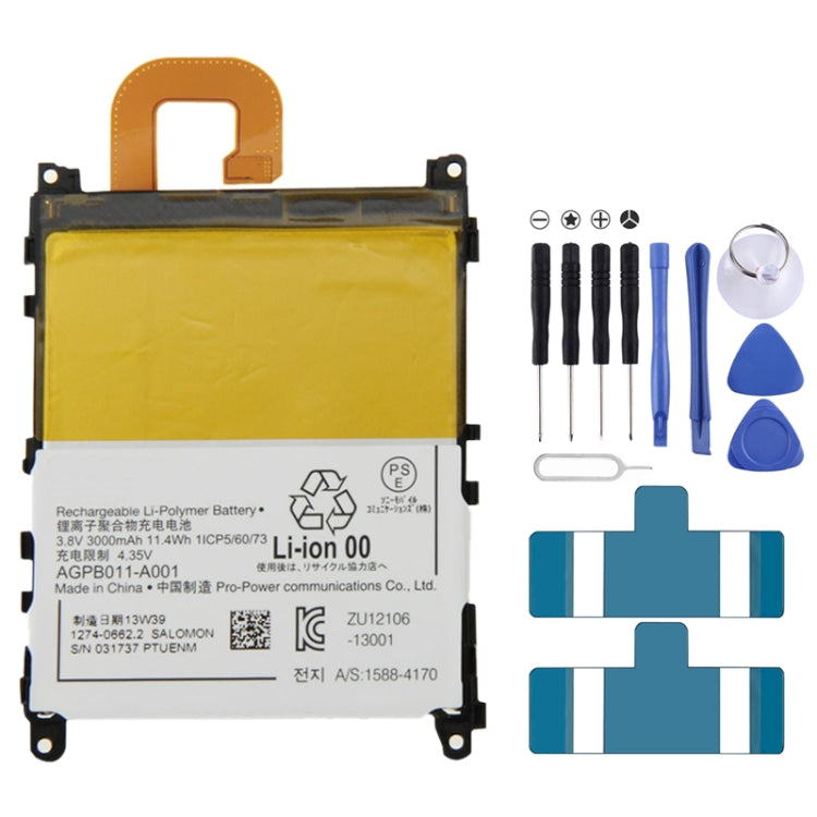 For Sony Xperia Z1 / L39h 3.8V 3000mAh Rechargeable Li-Polymer Battery, For Sony Xperia Z1 / L39h