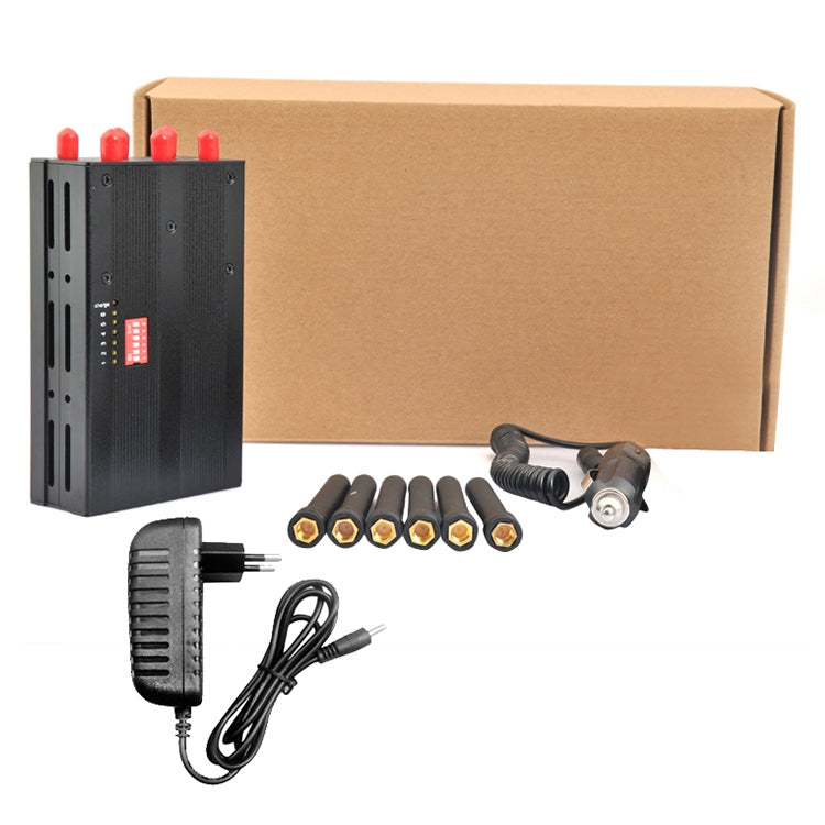 GSM / CDMA / DCS / PCS / 3G / 4G / GPS Mobile Phone Signal  Breaker / Jammer / Isolator, Coverage: 20meters (JAX-121A-6B)