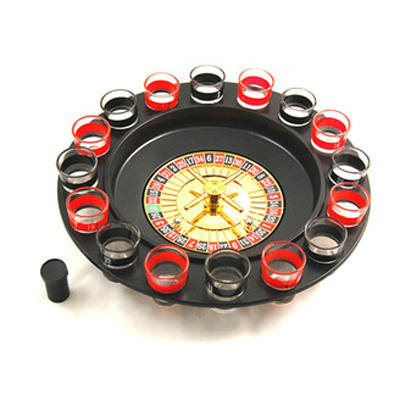 16 Shot Turntable Drinking Roulette Set, Turntable Drinking