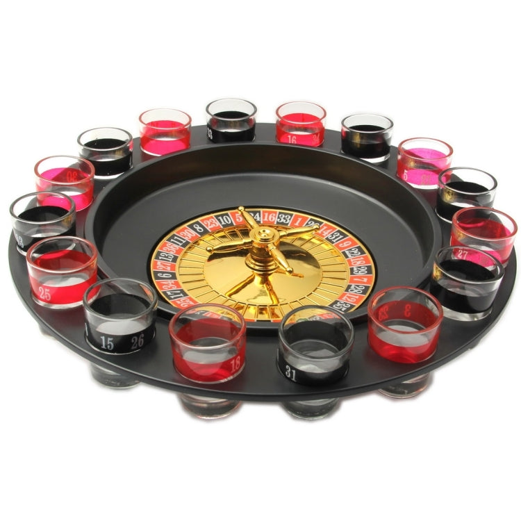 16 Shot Turntable Drinking Roulette Set, Turntable Drinking
