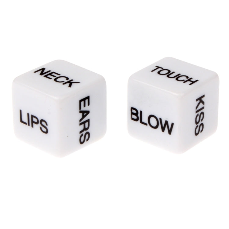 2 PCS Sexy Dice Bachelor Party Game / Novelty Gift Bedroom Toy for Lover, Size: 15mm x 15mm x 15mm, Size: 15mm x 15mm x 15mm 2 PCS