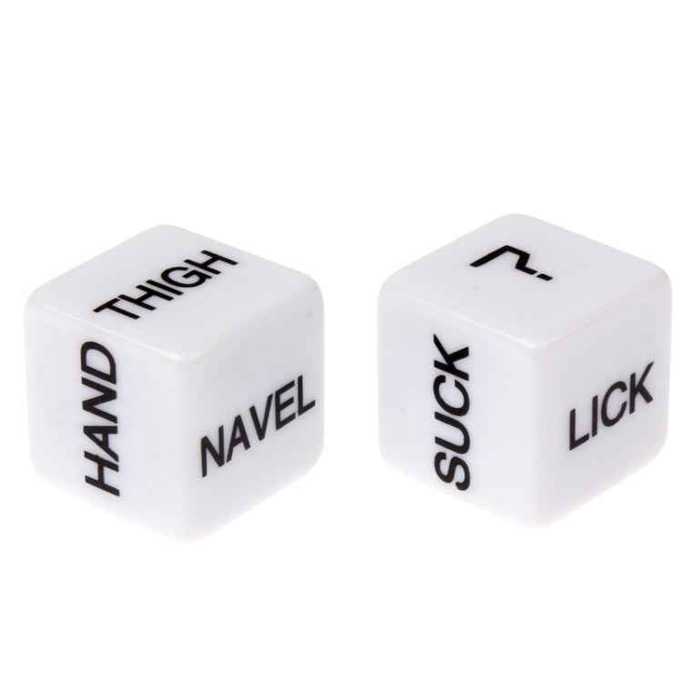 2 PCS Sexy Dice Bachelor Party Game / Novelty Gift Bedroom Toy for Lover, Size: 15mm x 15mm x 15mm