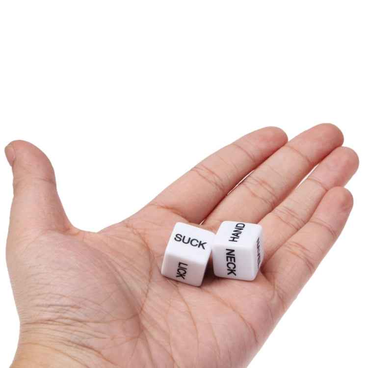 2 PCS Sexy Dice Bachelor Party Game / Novelty Gift Bedroom Toy for Lover, Size: 15mm x 15mm x 15mm, Size: 15mm x 15mm x 15mm 2 PCS