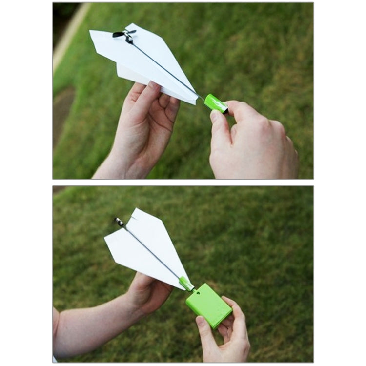 DIY Creative Power Up Airplane Rechargeable Airplane Electric Paper Airplane for Kids, Electric Paper Airplane