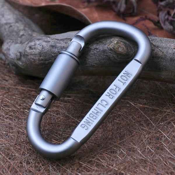 2PCS Multi-function High Quality Aluminum Alloy D Shape Camping Hang Buckle Carabiner