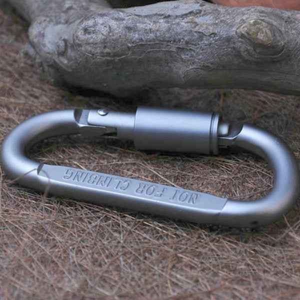 2PCS Multi-function High Quality Aluminum Alloy D Shape Camping Hang Buckle Carabiner
