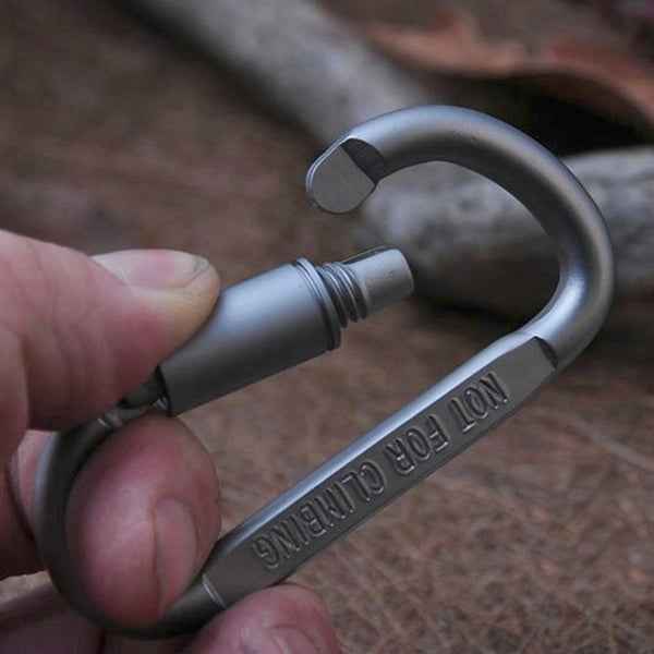 2PCS Multi-function High Quality Aluminum Alloy D Shape Camping Hang Buckle Carabiner
