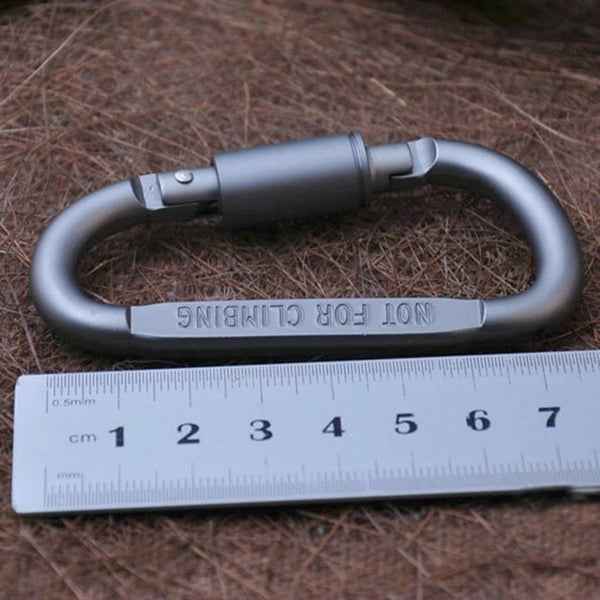 2PCS Multi-function High Quality Aluminum Alloy D Shape Camping Hang Buckle Carabiner
