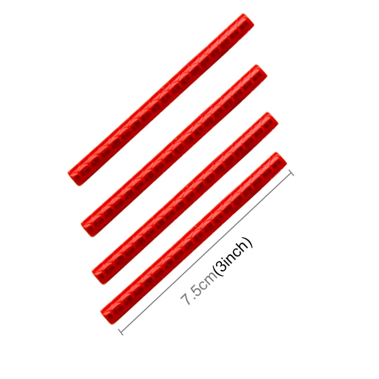 OQSPORT 12 PCS Bicycle Wheel Spoke Reflector Reflective Mount Clip Tube Warning Light Strip