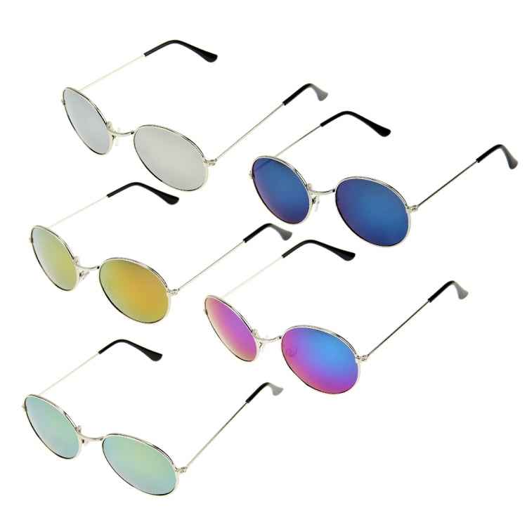 Oval Retro UV400 UV Protection Metal Frame AC Lens Sunglasses, S-OG-1410G, S-OG-1410J, S-OG-1410L, S-OG-1410R, S-OG-1410W