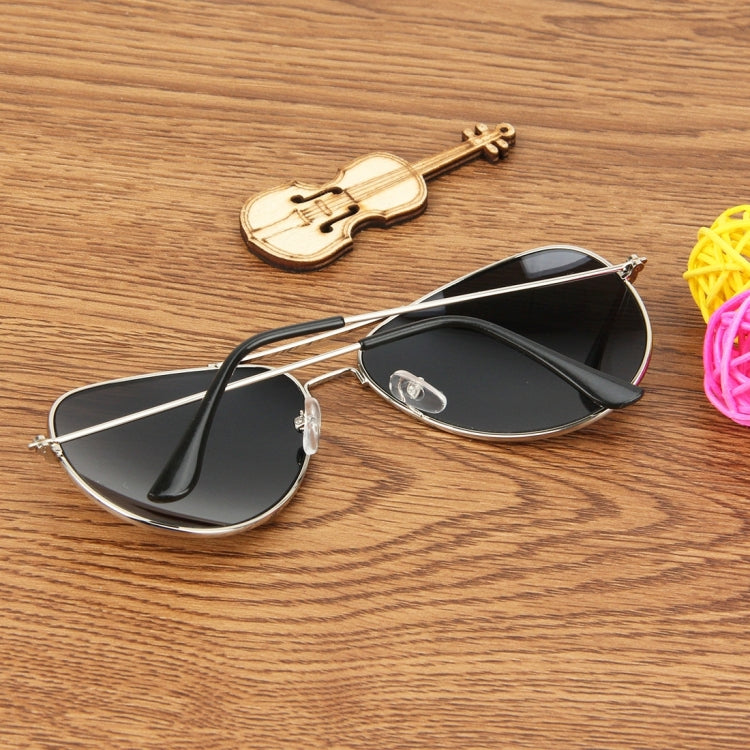 UV400 UV Protection Metal Frame AC Lens Frog Mirror Eyeglasses Sunglasses