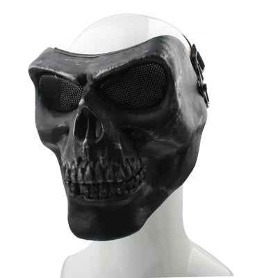 High Intensity Terrifying Evil Facepiece Skeleton Anti BB Bomb Face Mask with Elastic Bands