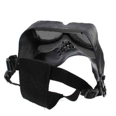 High Intensity Terrifying Evil Facepiece Skeleton Anti BB Bomb Face Mask with Elastic Bands