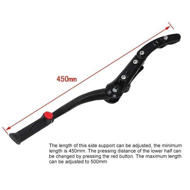 Double Installation Adjustable Bike Side Kickstand Kick Stand for Mountain Bicycle