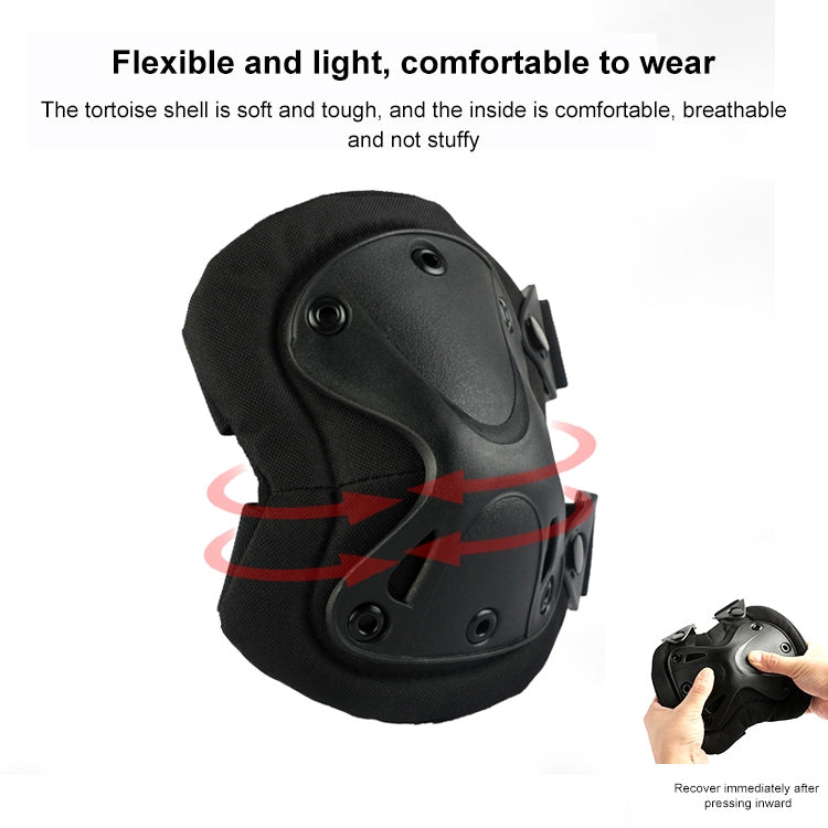 Unique X-shaped Couples Hatch XTAK Knee and Elbow Pads Protective Gear, Pads Protective Gear(Black)