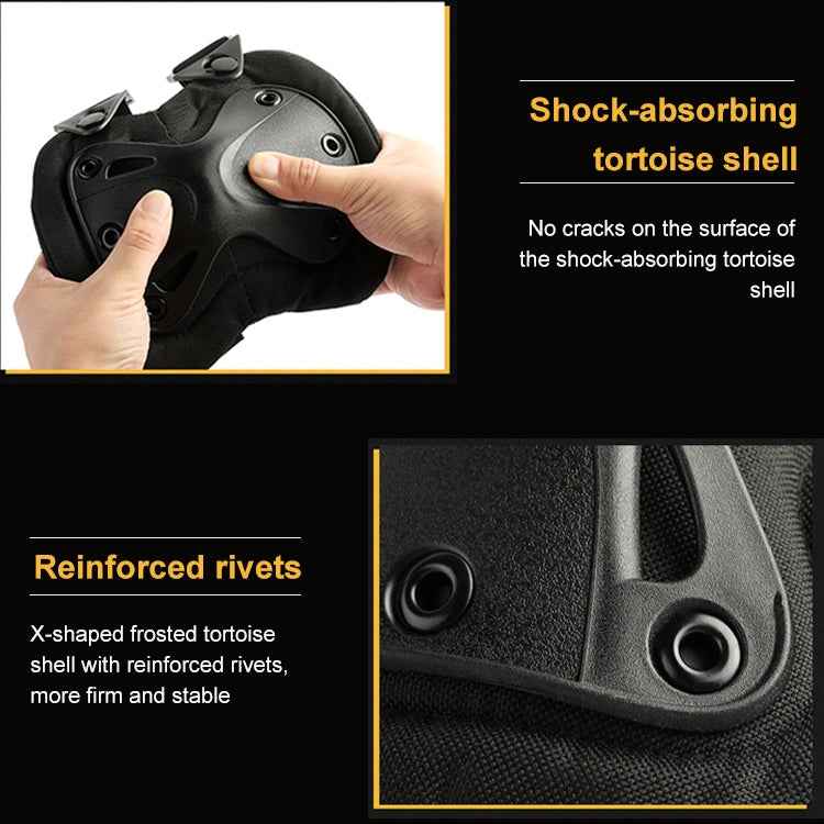 Unique X-shaped Couples Hatch XTAK Knee and Elbow Pads Protective Gear, Pads Protective Gear(Black)