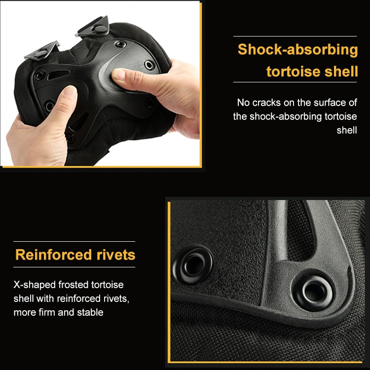 Unique X-shaped Couples Hatch XTAK Knee and Elbow Pads Protective Gear, Pads Protective Gear(Black)