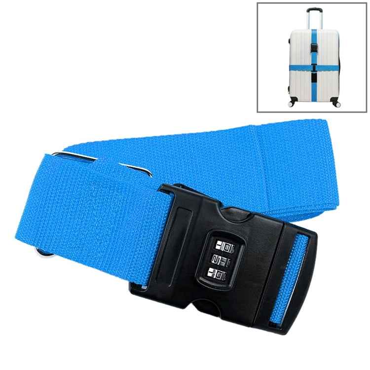 Luggage Strap Cross Belt Adjustable Packing Band Belt Strap with Password Lock for Luggage Travel Suitcase