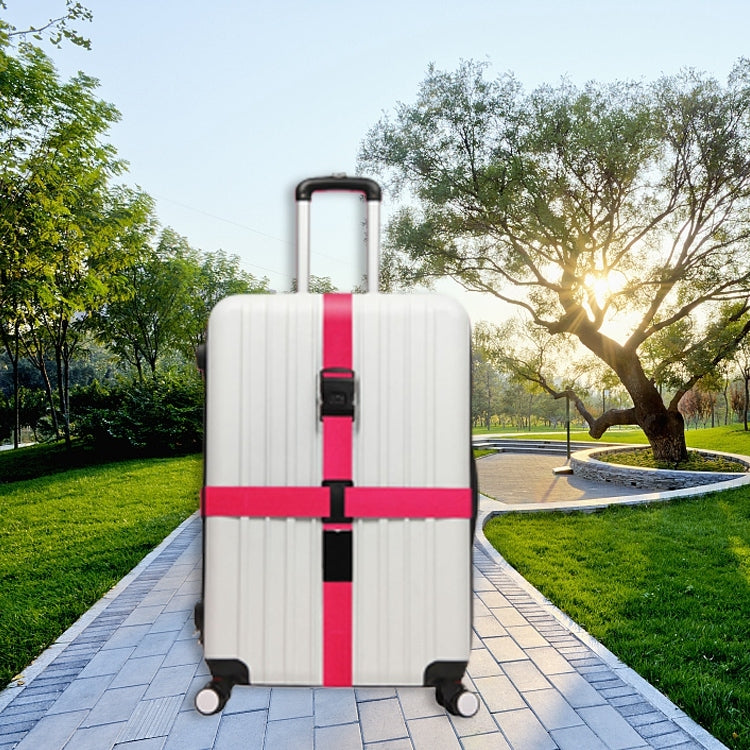 Luggage Strap Cross Belt Adjustable Packing Band Belt Strap with Password Lock for Luggage Travel Suitcase