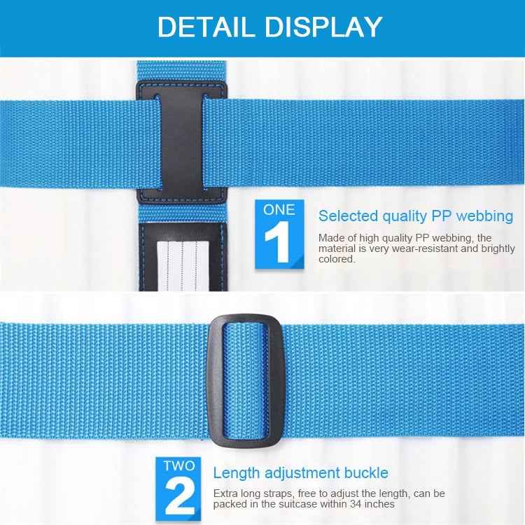 Luggage Strap Cross Belt Adjustable Packing Band Belt Strap with Password Lock for Luggage Travel Suitcase