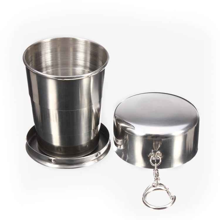 Stainless Steel Retractable Outdoor Cup Size: 85 x 72 x 72 mm (Big)
