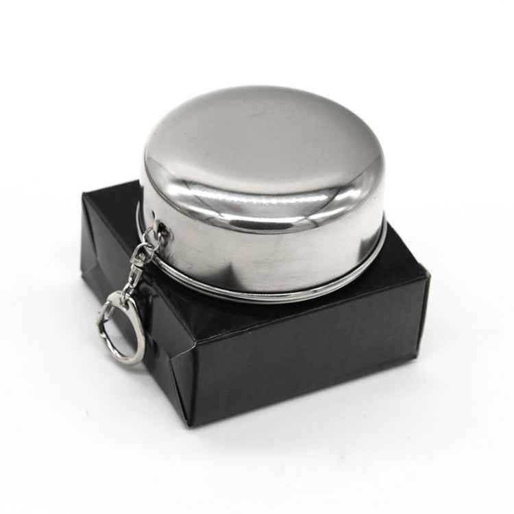 Stainless Steel Retractable Outdoor Cup Size: 85 x 72 x 72 mm (Big)