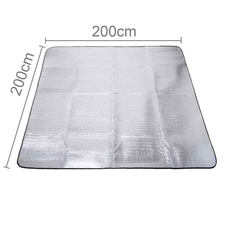 7mm Thickening of Double Aluminum Moisture Pad / Camping Sleeping Pad, Size: 200cm x 200cm