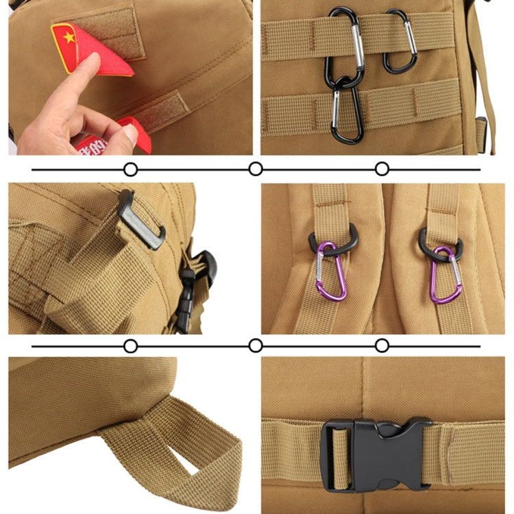 3D Field Outdoor Molle Rucksack Backpack Camping Hiking Bag, 600D Oxford Cloth