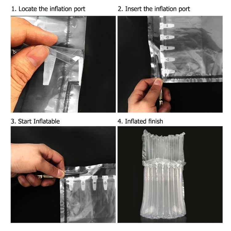 100 PCS Air Column Cushion Bag Packing for Mobile Phones & Gift Box Package, Size: 28 x 18 x 6 cm, Custom Printing and Size are welcome