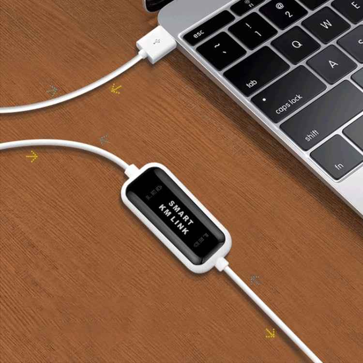 High Speed USB 2.0 Smart KM Link Cable, PC to PC Keyboard & Mouse Share, Plug and Play, Length: 165cm