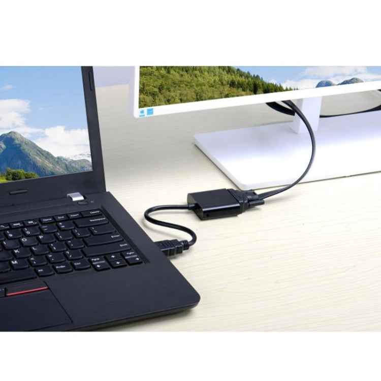 26cm HDMI to VGA + Audio Output Video Conversion Cable with 3.5mm Audio Cable, Support Full HD 1080P