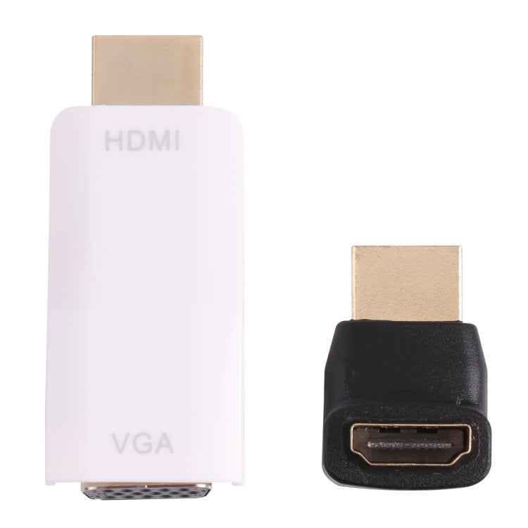 Full HD 1080P HDMI to VGA + Audio Converter Adapter for Laptop / STB / DVD / HDTV (With HDMI Female to Male Adapter)