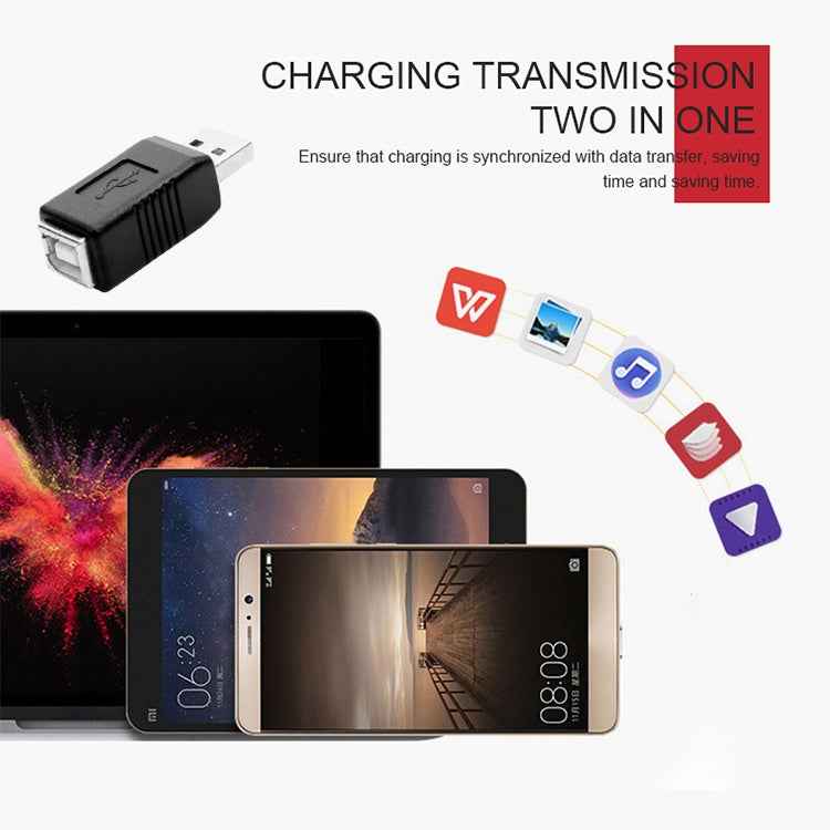 USB 2.0 AM to BF Printer Adapter Converter