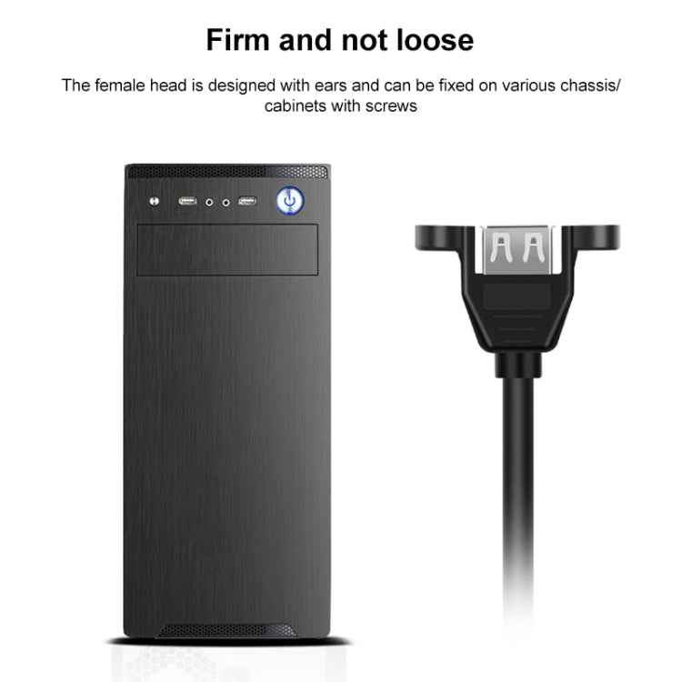 USB 2.0 Type-B Male to USB 2.0 Female Printer / Scanner Adapter Cable for HP, Dell, Epson, Length: 50cm