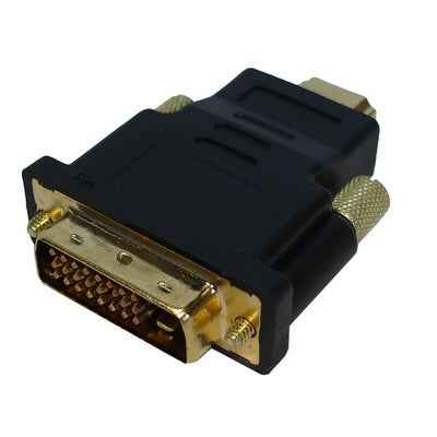 HDMI 19Pin Male to DVI 24+1 Pin Male adapter (Gold Plated)