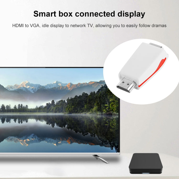 Full HD 1080P HDMI to VGA Adapter for Power and Audio, S-PC-0470, S-PC-0470B