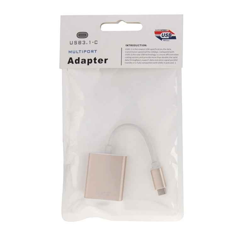 USB-C / Type-C 3.1 to VGA Multi-display Adapter Cable,Cable Length: About 10cm