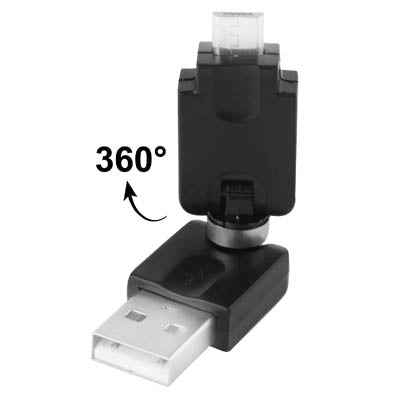 USB 2.0 AM to Micro USB 360 Degree Swivel Adapter for Galaxy S IV / i9500 / S III / i9300 /Note II / N7100 / i9220 / i9100 / i9082 / Nokia / LG / BlackBerry / HTC One X /Amazon Kindle / Sony Xperia etc