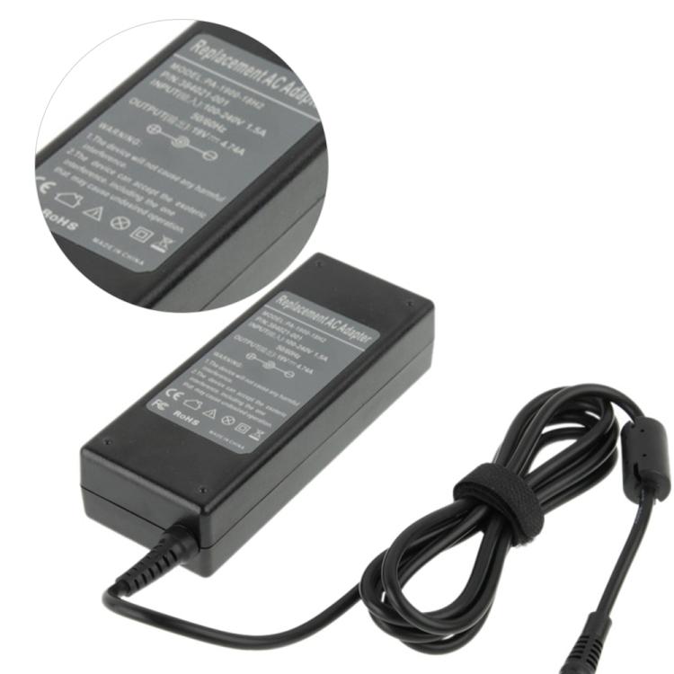 19V 4.74A AC Adapter for HP Networking, Output Tips: 7.4mm x 5.0mm, 19V 4.74A