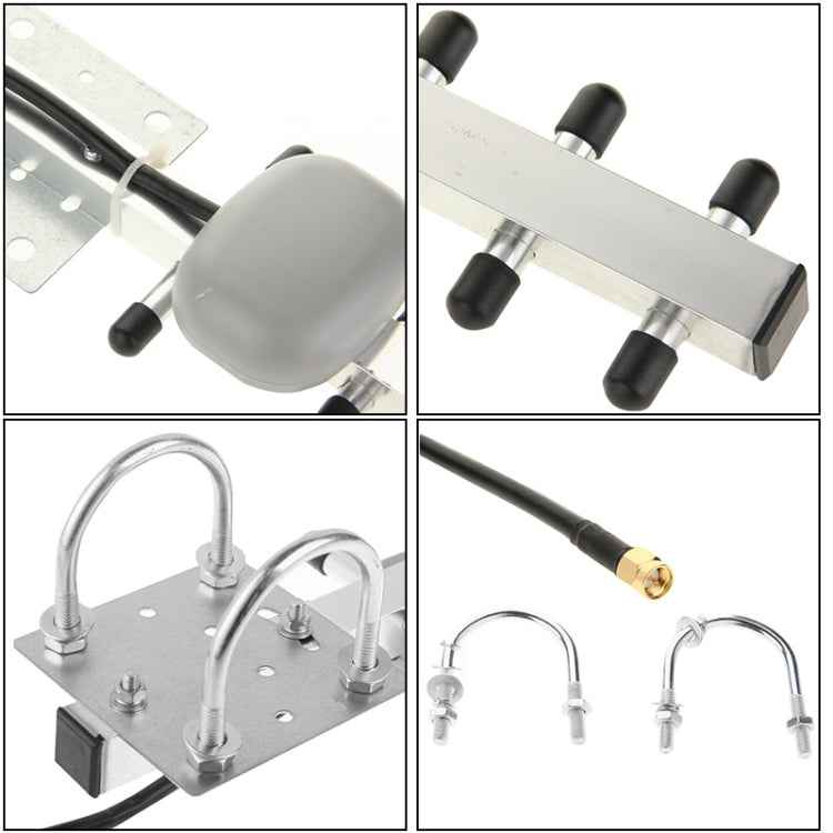 High Gain 28dBi SMA Plug 4G 696-960MHz / 1710-2690MHz Yagi Antenna
