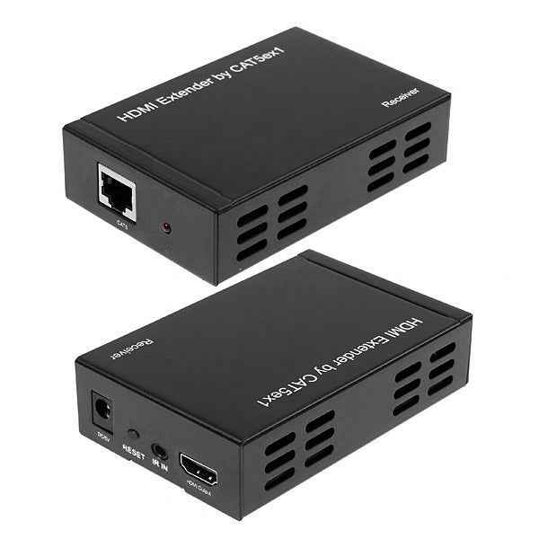 Full HD 1080P HDMI To Extender Transmitter + Receiver over One 100m CAT5E / CAT6 (TCP/IP)