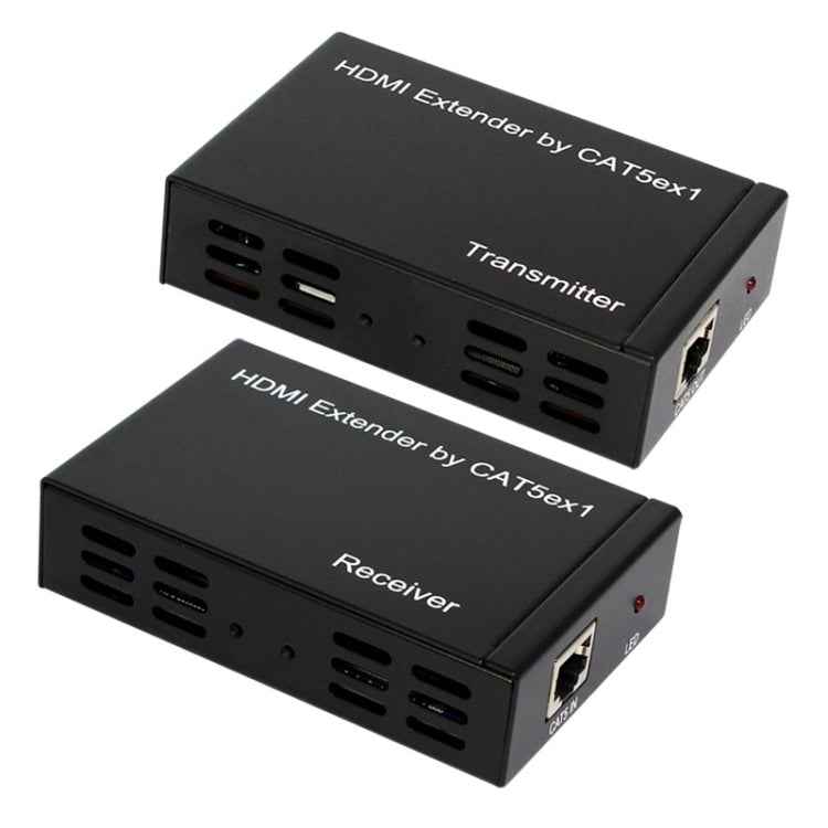 Full HD 1080P HDMI To Extender Transmitter + Receiver over One 100m CAT5E / CAT6 (TCP/IP)