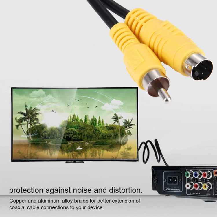 1.5m 4 Pin S-VIDEO TV to RCA AV Converter Adapter Cable
