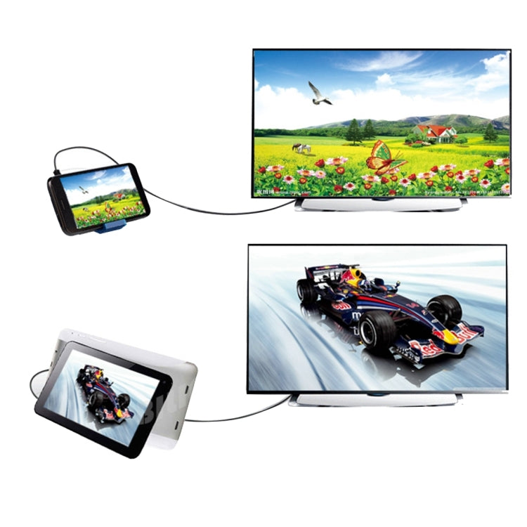 1.5m Micro HDMI to HDMI 19 Pin Cable, 1.4 Version, Support 3D, HDMI Male, Support 3D, Length: 1.5m