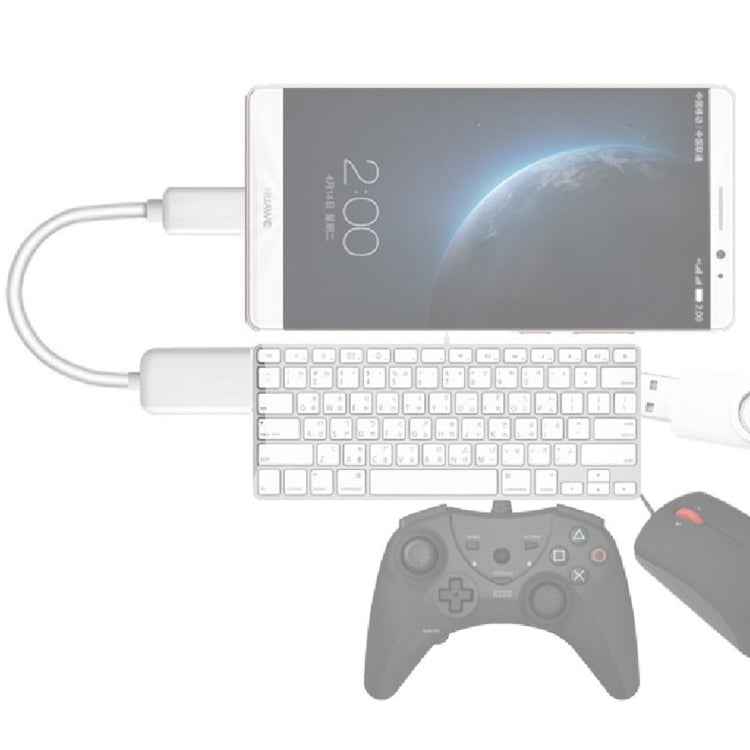 High Quality USB 2.0 AF to Micro USB 5 Pin Male Adapter Cable with OTG Function, Length: 15cm