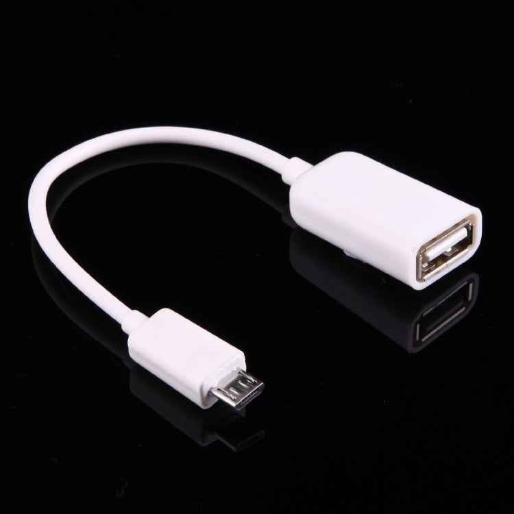 High Quality USB 2.0 AF to Micro USB 5 Pin Male Adapter Cable with OTG Function, Length: 15cm