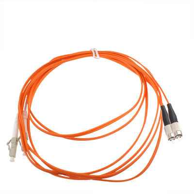 LC-FC Dual-Core Multi Mode Fiber Optic Jumper,Length: 3m