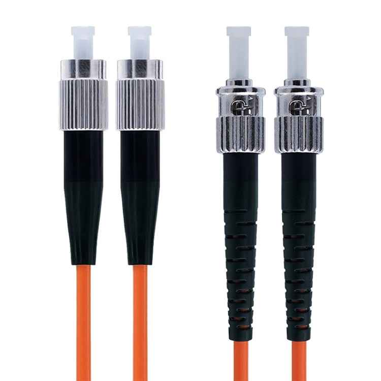 FC-ST Dual-Core Multi Mode Fiber Optic Jumper,Length: 3m
